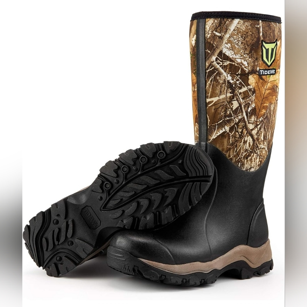 TideWe Hunting Boots for Men, Insulated Waterproof Durable, RealTree Edge Camo12